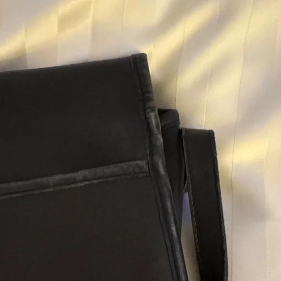 Vintage Coach Black Leather Shoulder Bag crossbody - Picture 12 of 13